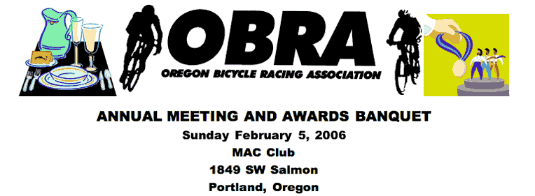 OBRA ANNUAL BANQUET FEB 5 MAC CLUB