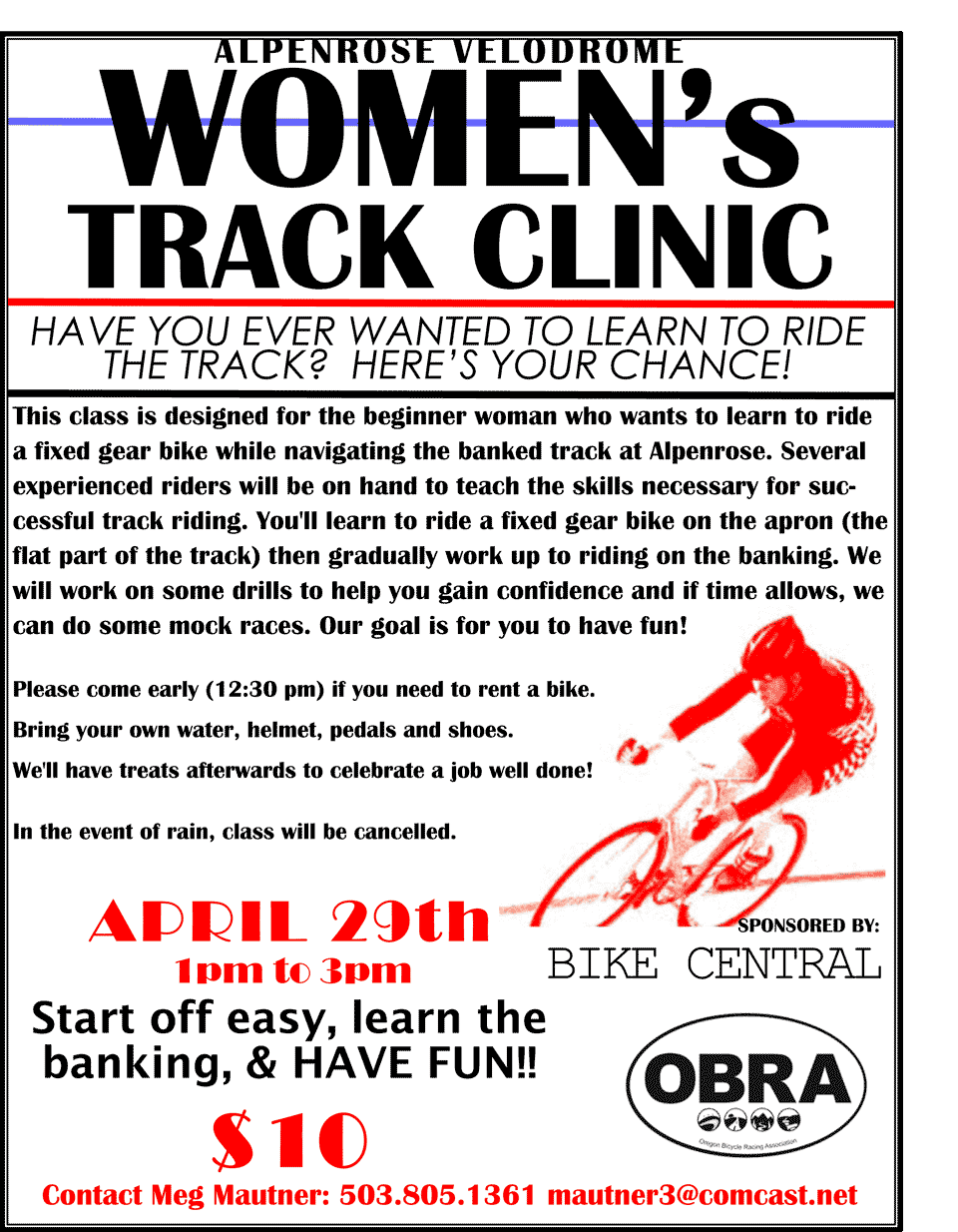 Women's Track Clinic